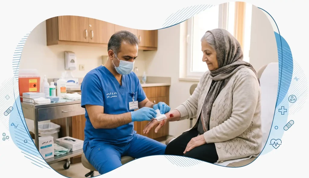 بهترین کلینیک درمان زخم در اصفهان